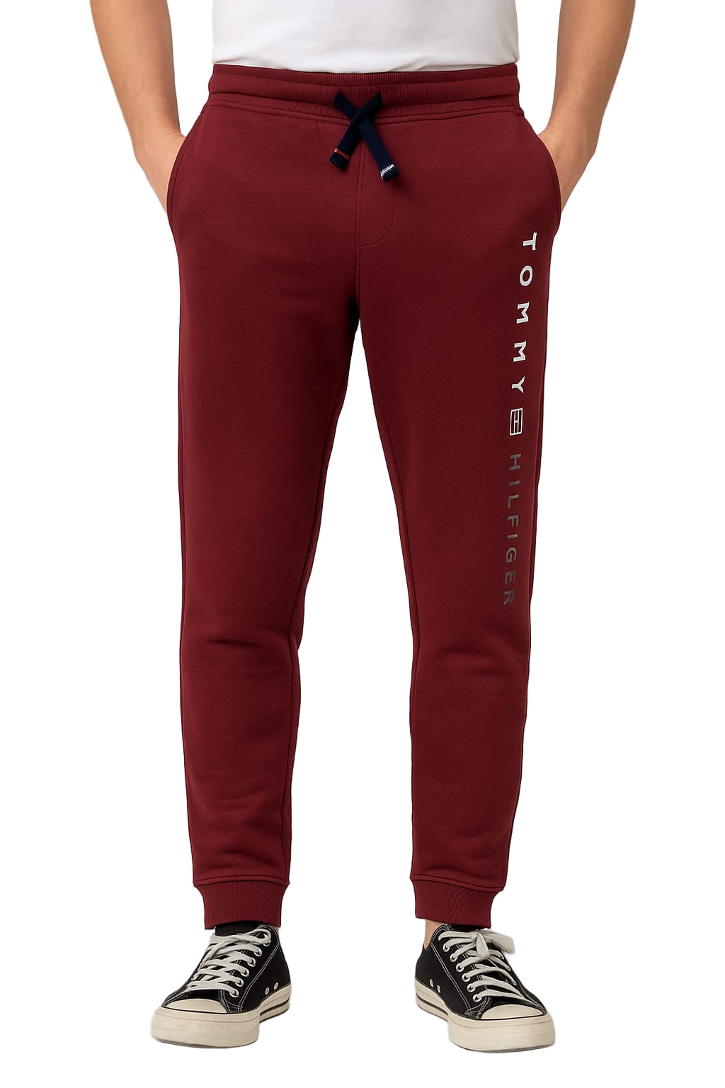 TOMMY HILFIGER Premium Trouser Maroon