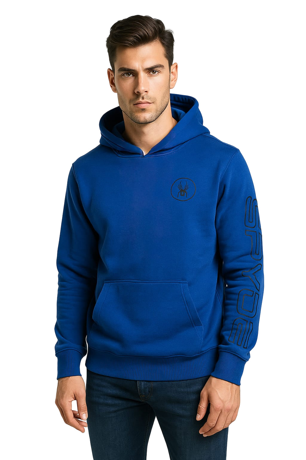 SPYDER Printed Hoodie Royal Blue